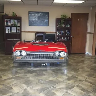 Talk about a unique desk! Our secretary's desk is ALWAYS a conversation starter.