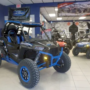 Polaris off-road ATVs and Ranger/RZR UTVs