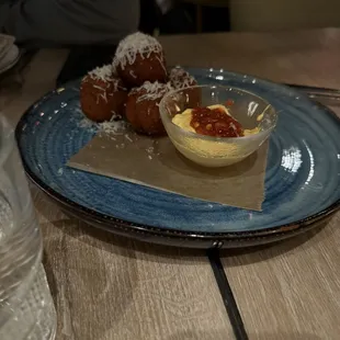 Potato and smoked cheddar croquettes