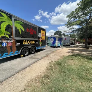 Food Trucks before they open at 11am