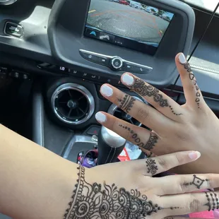 Before the Henna Dried up completely!