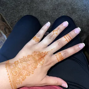 After it dried up (left hand)