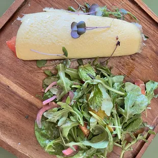 Spinach and Goat cheese omelette