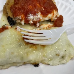 Eggplant slice. Very yummy!