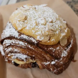 Almond chocolate croissant