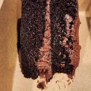 Chocolate cake with chocolate buttercream