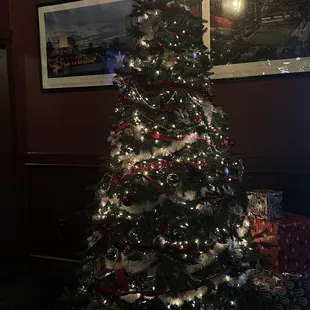 a decorated christmas tree