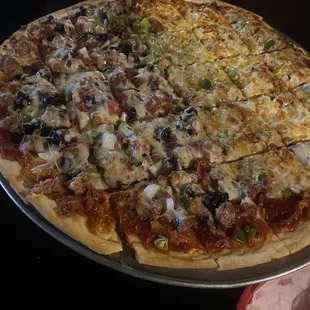 Half Roselli's Monster and Half Pepperoni classic