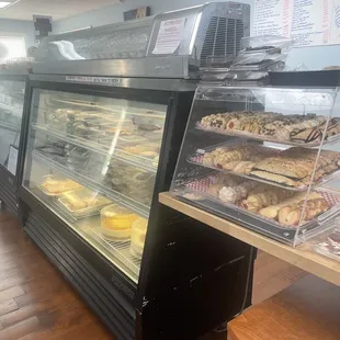 So many desserts--my camera screen is a little smudgy but you get the idea!