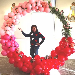 Valentine's Day balloon decor!