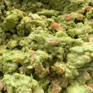 a bowl of guacamole