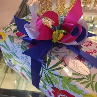 She went all out on the gift wrapping!