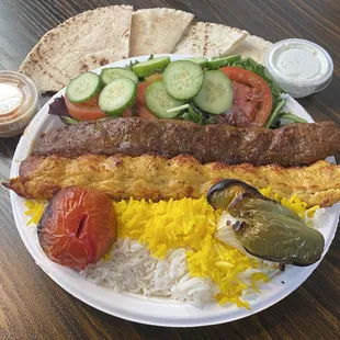Koobideh Kebab (1 chicken &amp; 1beef) is now available!