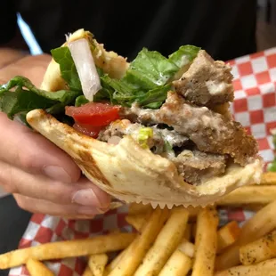 Traditional gyro combo.