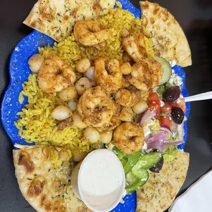 a plate of food on a table