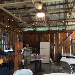 Another angle of the inside of their barn.