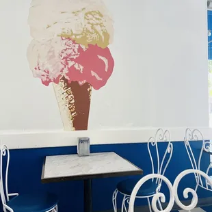 Cute ice cream wall decor