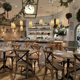 Cozy warmth inside a midtown Manhattan eatery