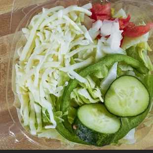 Crisp fresh dinner salad