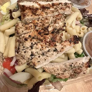 Penne Pasta Salad w/ Chicken and balsamic dressing
