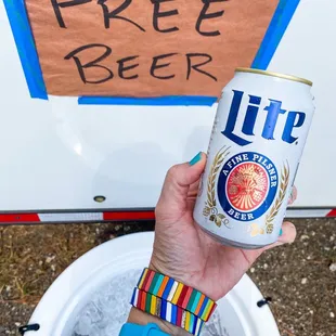 Free beer while you wait!!