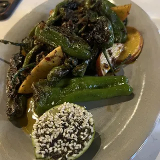 CHARRED SHISHITO PEPPERS