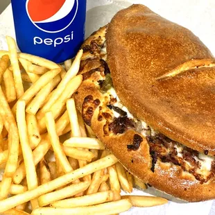 Make your Philly Cheese Steak Sub a COMBO! For only $1.50 extra