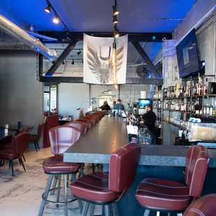 a man sitting at a bar