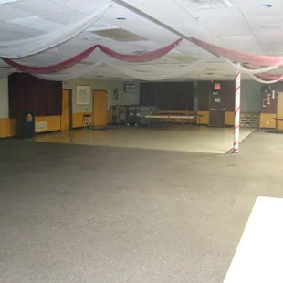 the inside of the building