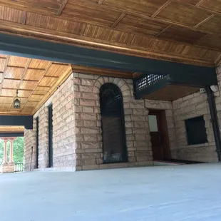 Coffined ceiling looks amazing! Simply put it is beautiful.