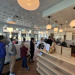 Scheduled orders await you on the shelf on the right.