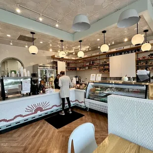 the interior of a restaurant