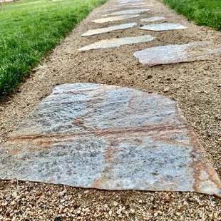 Flagstone with decomposed granite