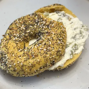 food, bagels, bagel