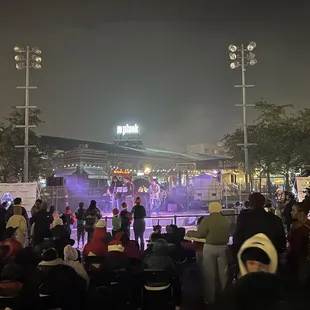 12/7/24 Tree lighting event. Live band