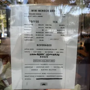 Menu as of Sep 2023 (gillynova - TikTok/YouTube)