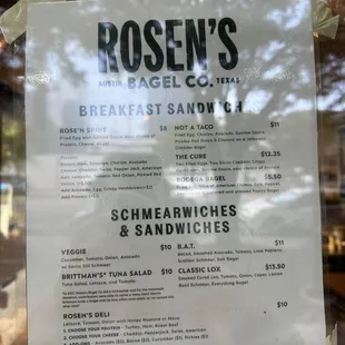 Menu as of Sep 2023 (gillynova - TikTok/YouTube)