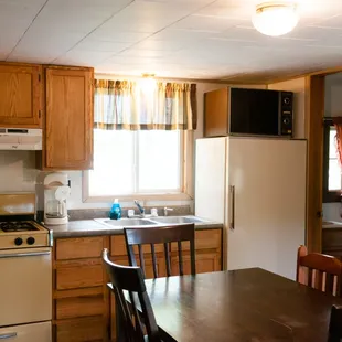 kitchen and dining area