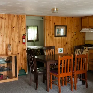 dining room and kitchen