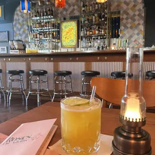 Passion fruit ginger drink - alcohol free