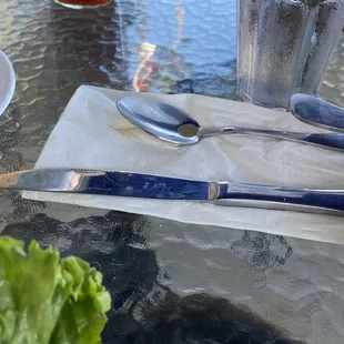 dirty silver ware