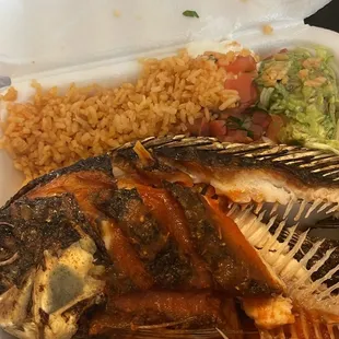 Whole Spicy Fried Tilapia