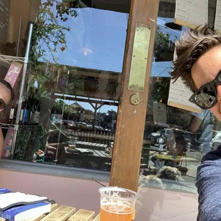 Sitting out on the front patio