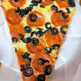 Pepperoni and Black Olives Pizza