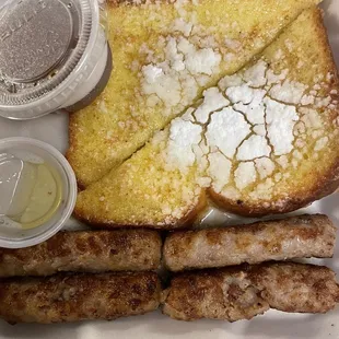 $4 French Toast $6 Four Links