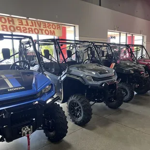 Snapshot of some of the models on display.