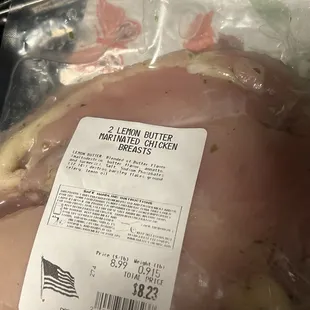 The lemon butter chicken absolutely delicious