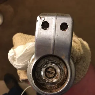 This is how my front fork was returned to me by Roseville Yamaha.