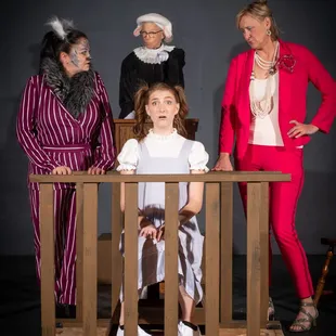 a group of people in costume