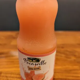 a bottle of peachie